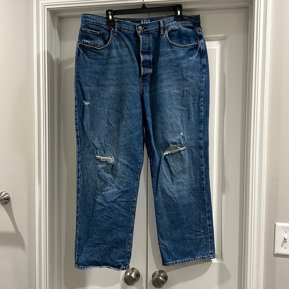 Size 16 a.n.a Highest-Rise Straight Jean